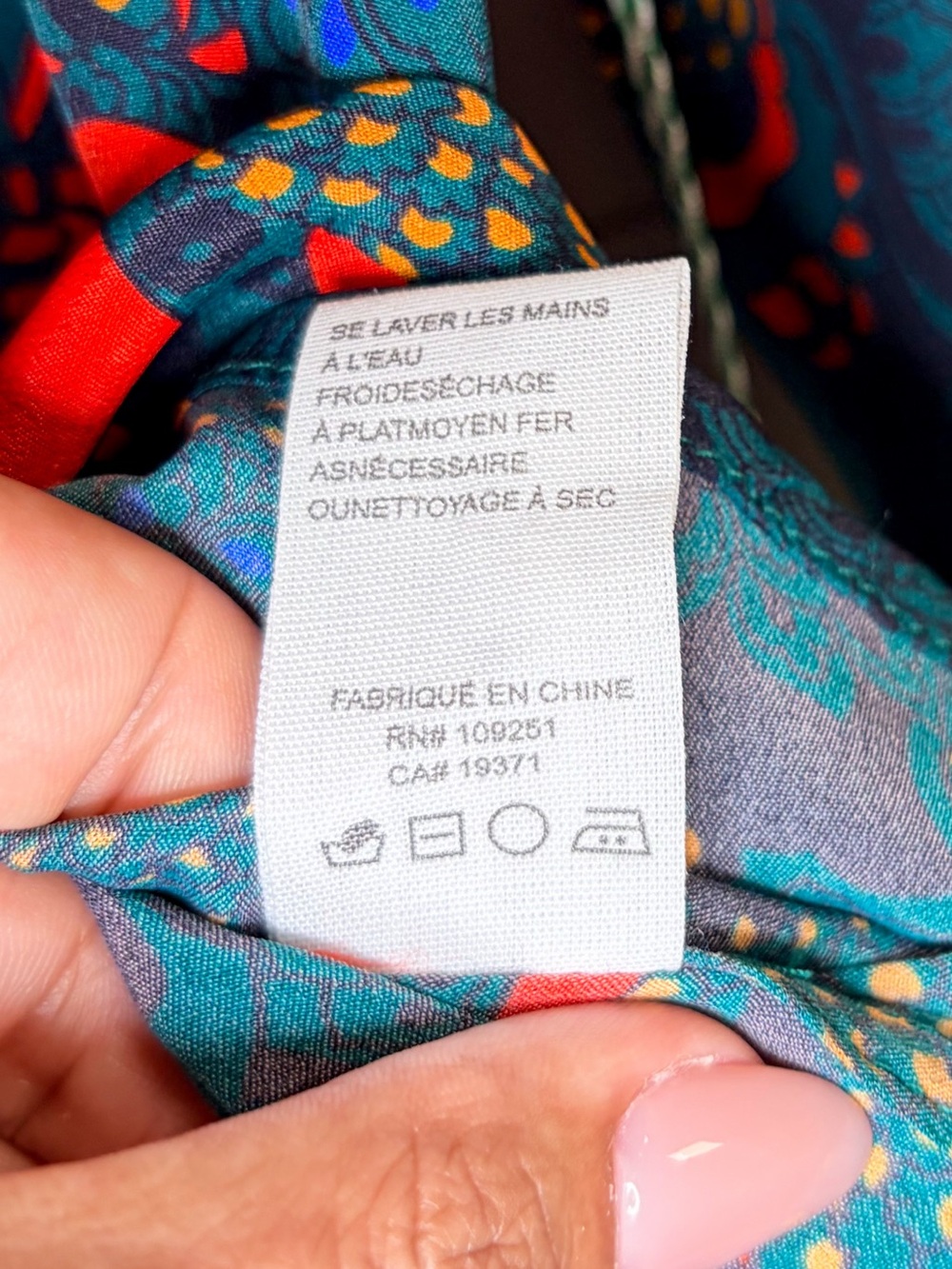 Trovata Birds of Paradis Jacquelin Button Down Shirt Teal NWT Medium MSRP $298 - Picture 11 of 15